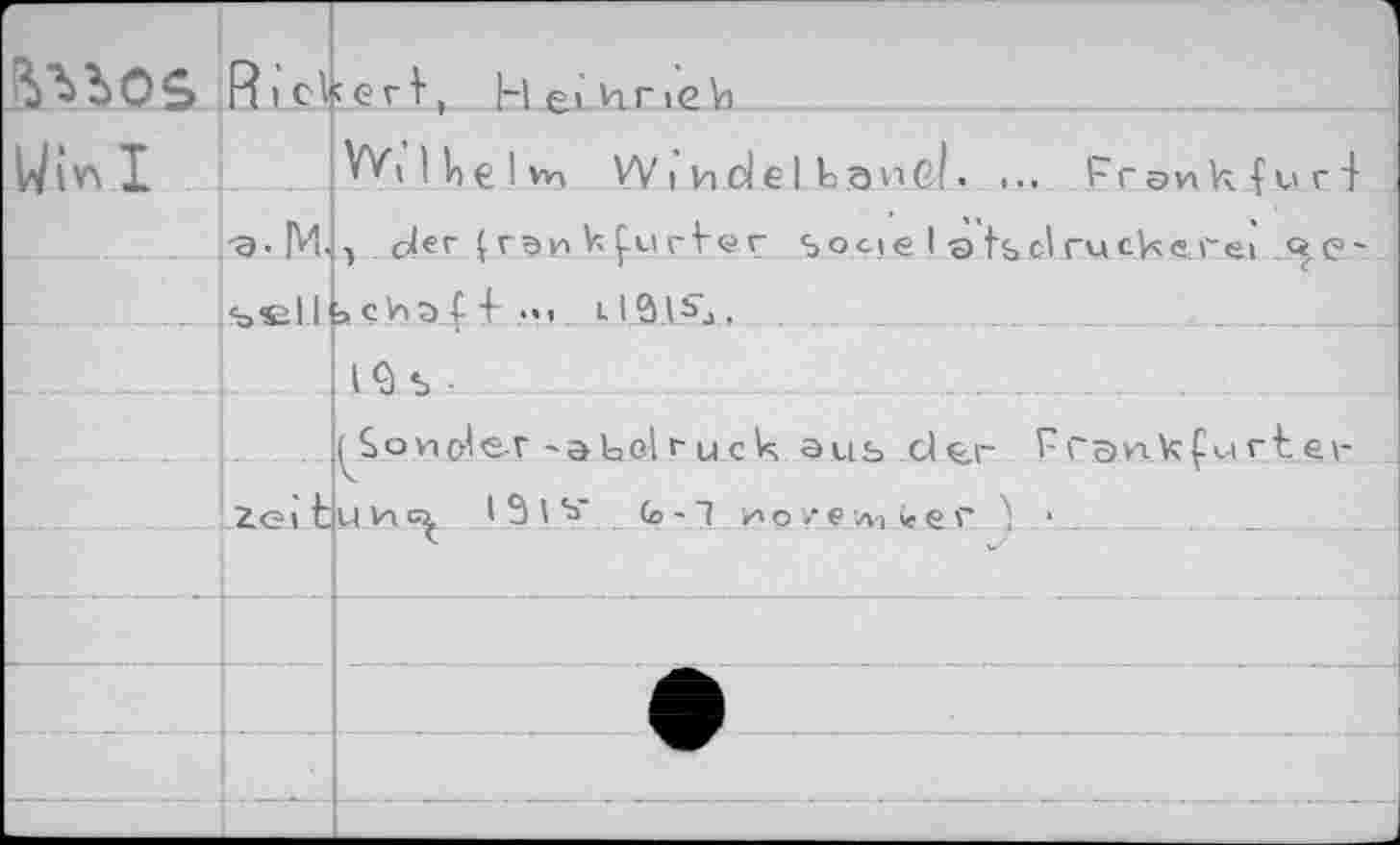 ﻿	Rickerf, He’hrieVi 					
Wir» I		VV’tllitlw, W i in cl e 1 L a v>c! • ... Frgnkfvrl
	a- IM. sei 1	, oler Iran kfurker speje 1 s ts cl ruckcrti ^C~ a cVia ( 4 •«> i LSlLSj. iQs -			
	k Sonole-r'akolf u.ck aus d%r Pravnkfurte»- ZQitjuV'icz l 9 1's'	- 7	ze ä) «e r ' • 	
					— —			
		
—		
—	f- —-—	__________